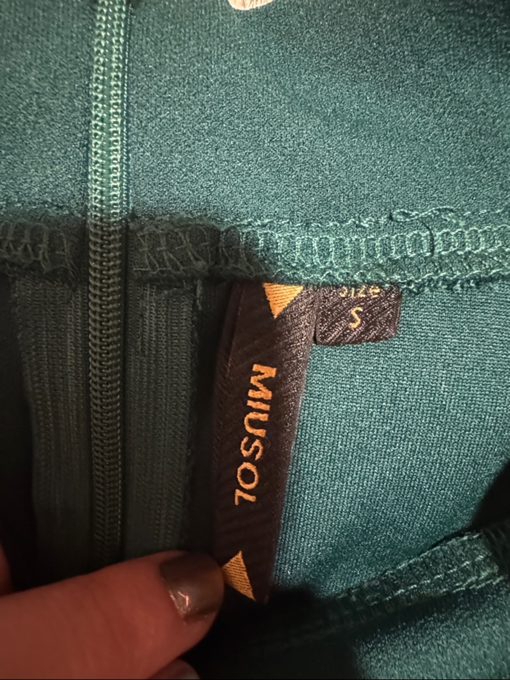 Miusol Emerald Green Tie-Neck Midi Dress - Picture 3 of 3